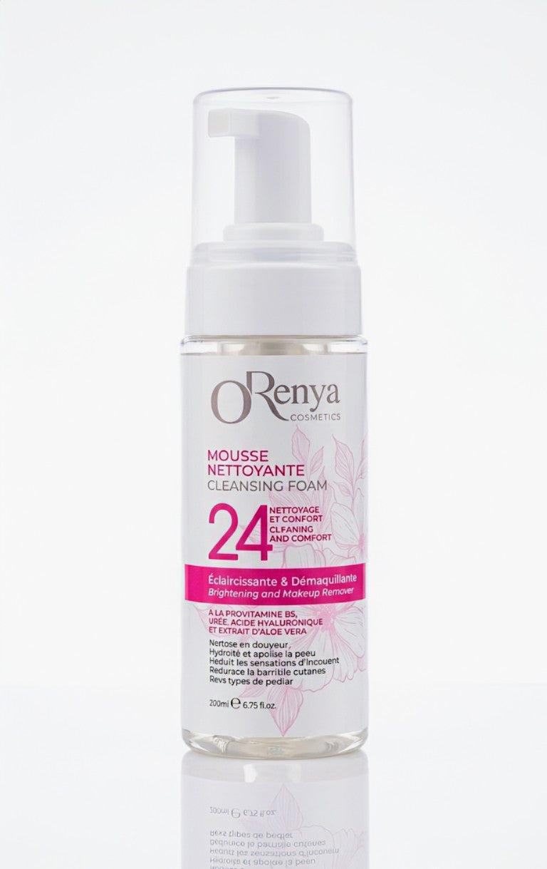 Mousse Nettoyante 0renya : Le secret d'un teint lumineux et purifié