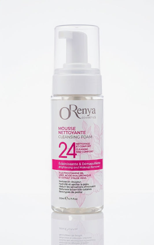 Mousse Nettoyante 0renya : Le secret d'un teint lumineux et purifié